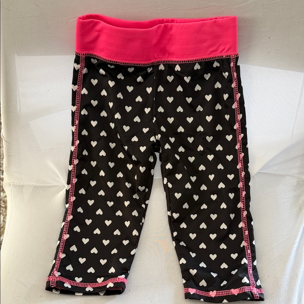 Swiggles Pink and Gray Heart Leggings